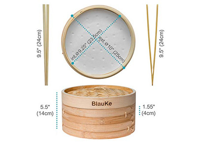 Inserti per Pentole Grandi da Fabbrica Cestello per Cottura a Vapore in Bambù