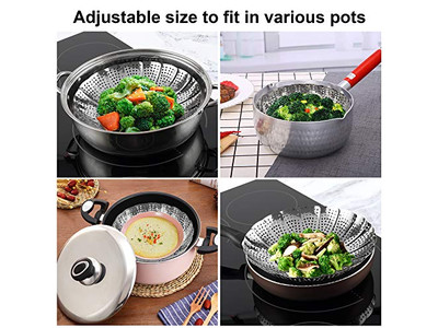 Pentola per Momo in Alluminio per Alimenti Cestello per Cottura a Vapore in Bambù