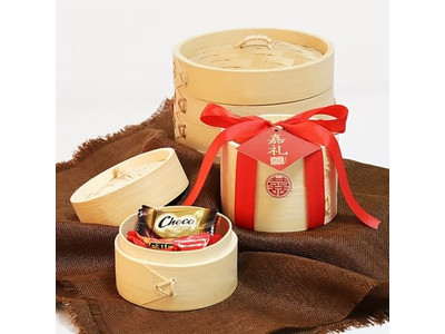 Cestello per Cottura a Vapore in Bambù per Dim Sum Cinese