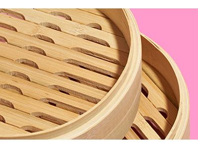 Cestello per Cottura a Vapore in Bambù per Dim Sum e Pudding