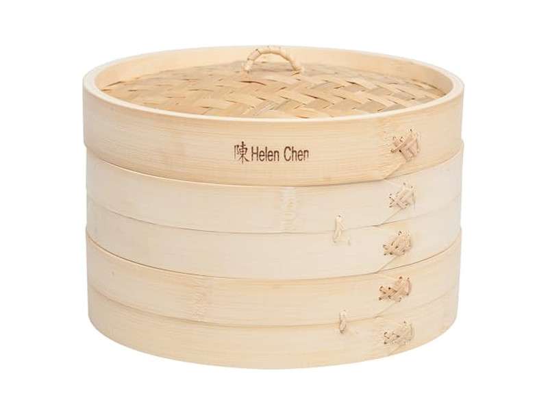 Cestello per Cottura a Vapore in Bambù per Panini al Riso