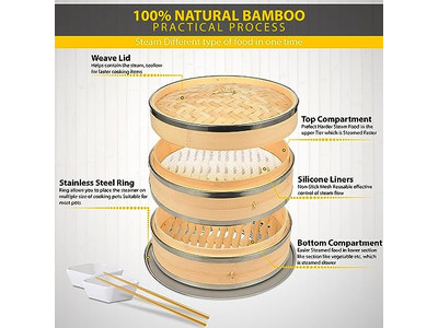 Contenitore a Vapore in Bambù